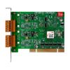 2-port Isolated Protection CAN FD Universal PCI Card with 5-pin screw terminal connectorICP DAS